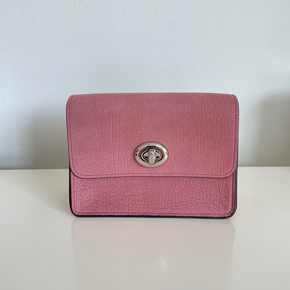 Coach Bowery Crossbody Bag in Glitter Rose / Silver